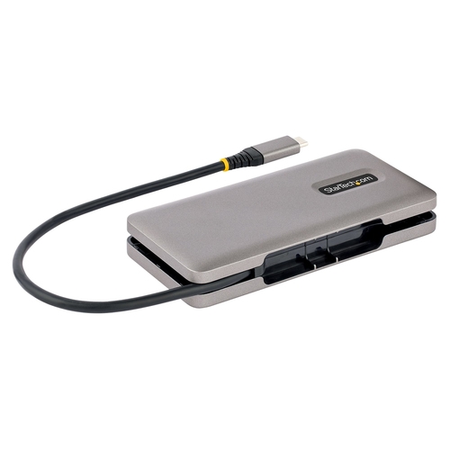 StarTech.com 4-Port USB-C Hub, 1x USB-A and 3x USB-C Ports, USB 3.1 10Gbps, Bus Powered, USB Type C Hub with 9.8in (25cm) Wrap-Around Cable, Portable USB-C to USB-A Hub