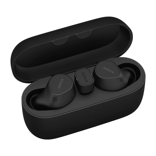 Jabra Evolve2 Buds UC - True wireless earphones with mic - in-ear - Bluetooth - active noise cancelling - USB-C via Bluetooth adapter - noise isolating - black - Zoom Certified, Optimised for Google Meet — image 1