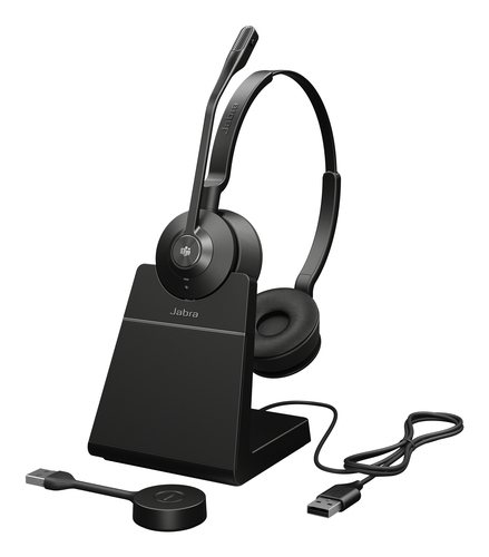 Jabra Engage 55 SE Stereo - Headset - on-ear - DECT - wireless - USB-A via DECT adapter - Certified for Microsoft Teams — image 1