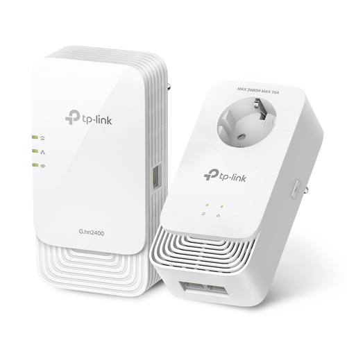 TP-Link PGW2440 KIT V1 - powerline adapter kit - Wi-Fi 6 - wall-pluggable — image 1