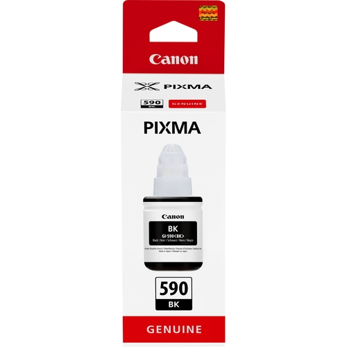 Canon GI 590 BK - 135 ml - black - original - ink refill - for PIXMA G1500, G1501, G1510, G2500, G2501, G2510, G3500, G3501, G3510, G4410, G4500, G4511 — image 1