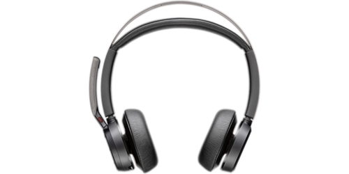 Poly Voyager Focus 2 - Headset - on-ear - Bluetooth - wireless - active noise cancelling - USB-C via Bluetooth adapter - black - Zoom Certified — image 1
