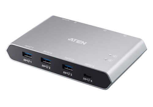 ATEN US3342 - USB peripheral sharing switch - 3 x USB 3.2 Gen 2 + 1 x USB-C (power delivery) - desktop — image 1