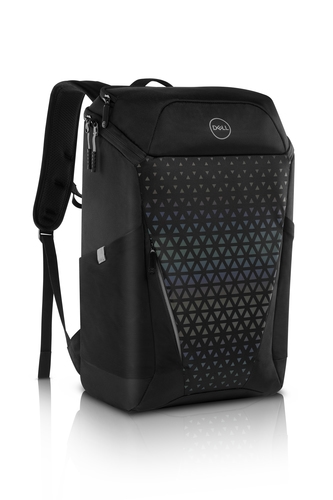 Dell Gaming Backpack 17 - Notebook carrying backpack - 17" - black with rainbow reflective front panel