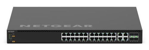 NETGEAR M4350-24M4X4V - Switch - L3 - Managed - 24 x 100/1000/2.5G (PoE++) + 4 x 100/1000/2.5G/5G/10G (PoE++) + 4 x 25 Gigabit SFP28 - front to back airflow - desktop, rack-mountable - PoE++ (2520 W) — image 1