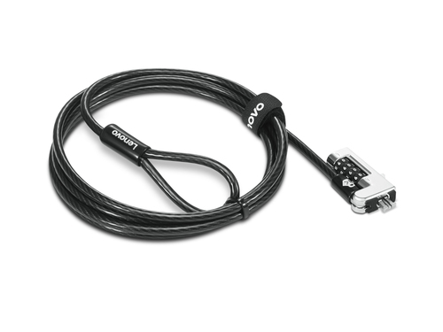 Kensington NanoSaver Combination - Security cable lock - black - for ThinkCentre M75t Gen 2, ThinkPad L13 Yoga Gen 3, T14s Gen 3, X13 Gen 3
