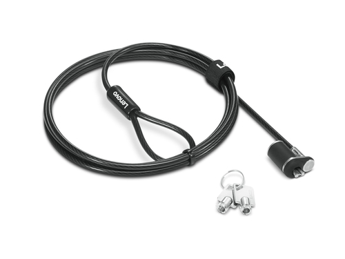 Lenovo NanoSaver Essential - Security cable lock - 1.5 m - for ThinkBook 14s Yoga G2 IAP, ThinkPad L13 Yoga Gen 3, L15 Gen 3, P1 Gen 5, T14s Gen 3