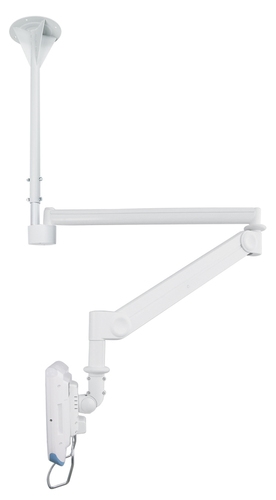 Neomounts FPMA-HAC100 - Bracket - full-motion - for LCD display - medical - white - screen size: 10"-24" - ceiling mountable — image 1
