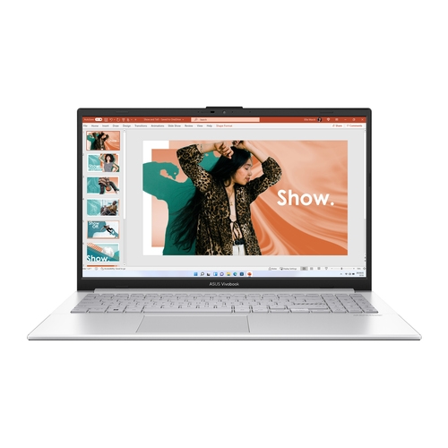 ASUS Vivobook Go 15 E1504GA-NJ570WS - 180-degree hinge design - Intel N-series - N100 / up to 3.4 GHz - Win 11 Home in S mode - UHD Graphics - 4 GB RAM - 128 GB SSD UFS 2.1 - 15.6" 1920 x 1080 (Full HD) - Wi-Fi 6E, Bluetooth - cool silver