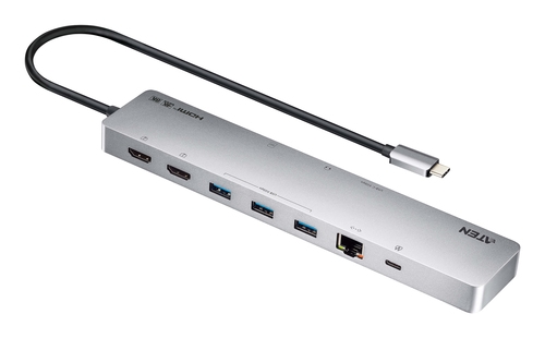 ATEN UH3240 - Docking station - USB-C - 2 x HDMI - 1GbE