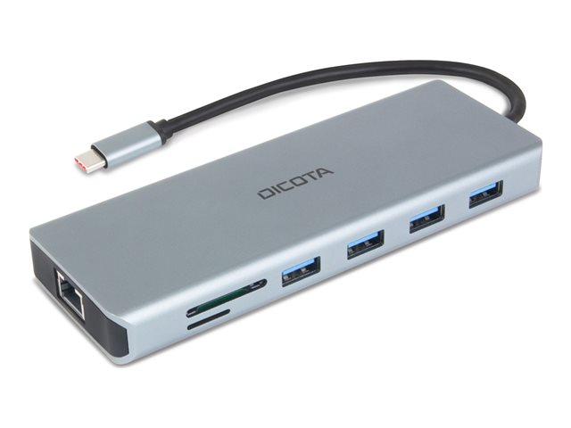 DICOTA - Docking station - USB-C - DP, HDMI - 1GbE