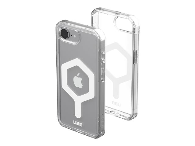 UAG Plyo Series - Back cover for mobile phone - MagSafe compatibility - PC backplate, thermoplastic polyurethane (TPU) frame - ice/white - for Apple iPhone 16e