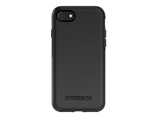 OtterBox for Apple iPhone 7/8/SE 2020, Sleek Drop Proof Protective Case, Symmetry Series, Black - Non-Retail Packaging