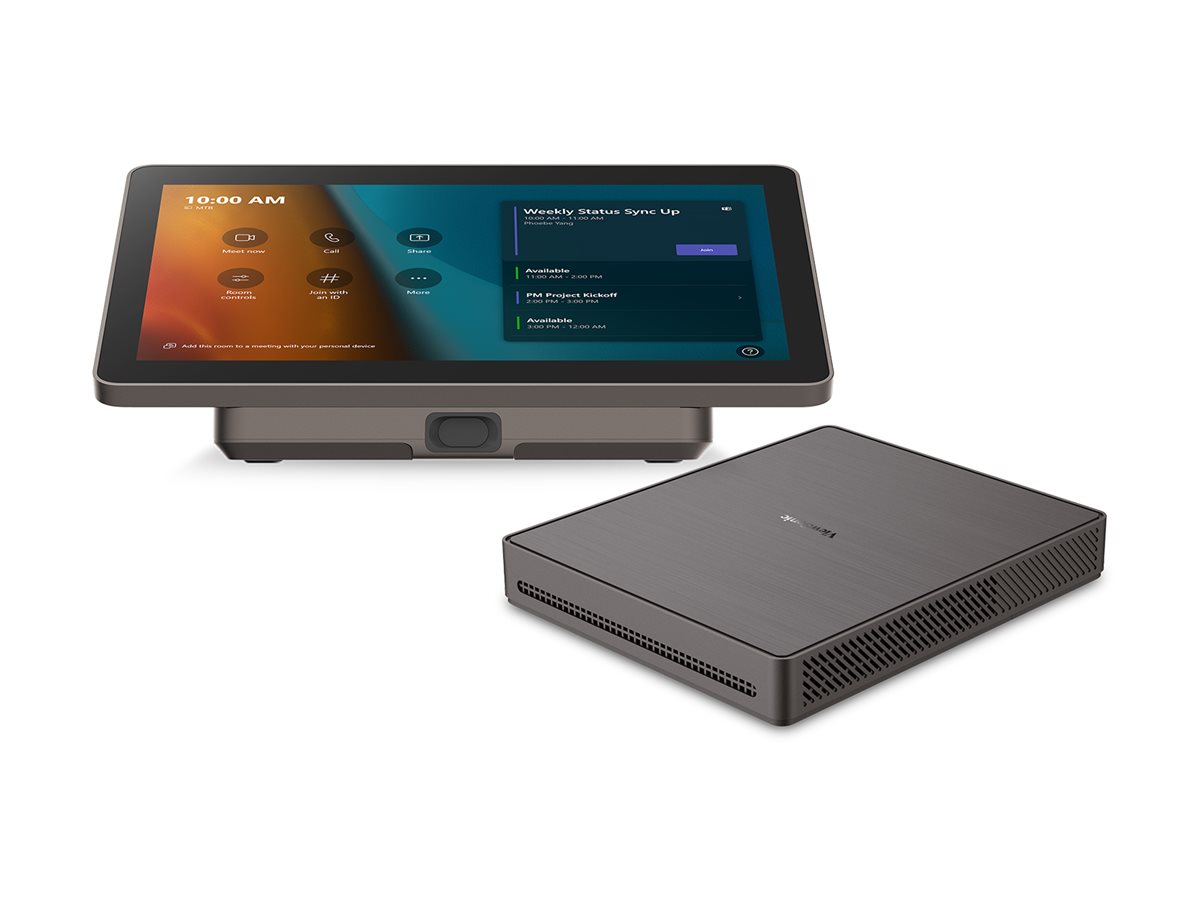 Viewsonic TeamJoin TRS10 - For Microsoft Teams Rooms - video conferencing kit (Viewsonic TeamJoin MPC310-W31-TU computing engine, Viewsonic TeamJoin MRC1010-TN touch console) - Certified for Microsoft Teams Rooms