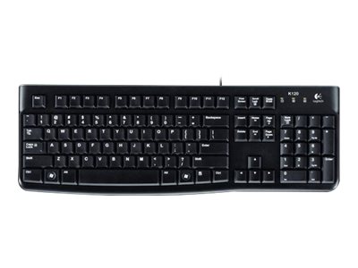 Logitech Keyboard K120 for Business Wired USB low profile Black