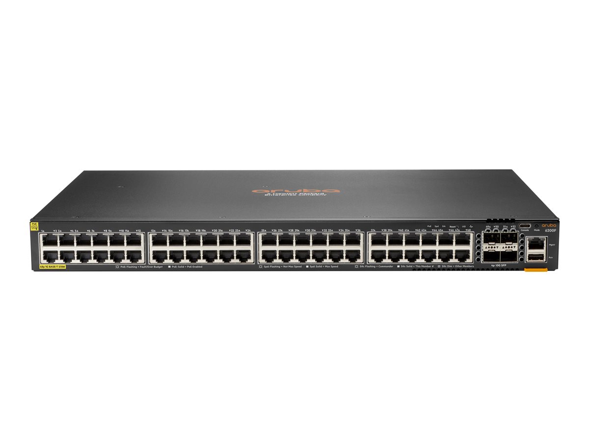 HPE Aruba 6200F 48G Class4 PoE 4SFP+ 370W Switch