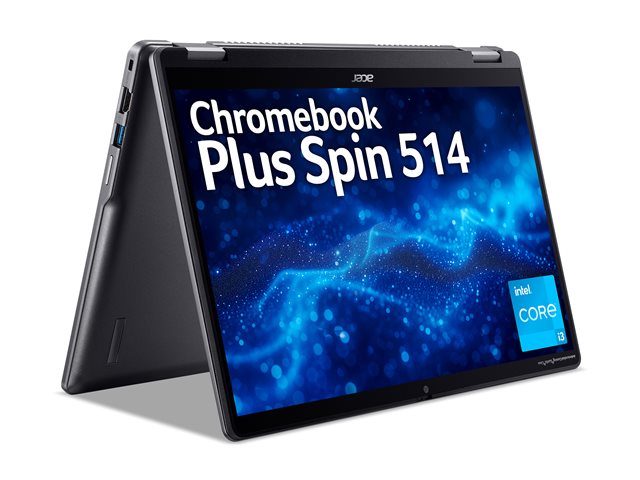 Acer Chromebook Plus Spin 514 CPE594-1N-TCO - 14" - Intel Core i3 - i3-1315U - 8 GB RAM - 256 GB SSD - UK