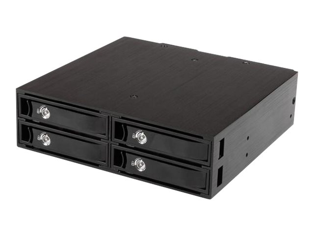 StarTech.com 4-Bay Mobile Rack Backplane for 2.5in SATA/SAS Drives - Hot Swap SSDs/HDDs from 5-15mm - Supports SAS II & SATA III (6 Gbps) - storage enclosure