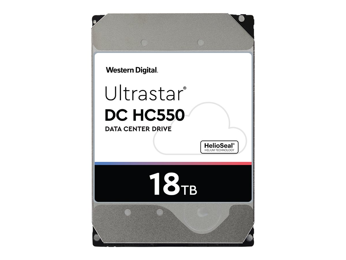 WD Ultrastar DC HC550 WUH721818ALE6L4 - hard drive - 18 TB - SATA 6Gb/s