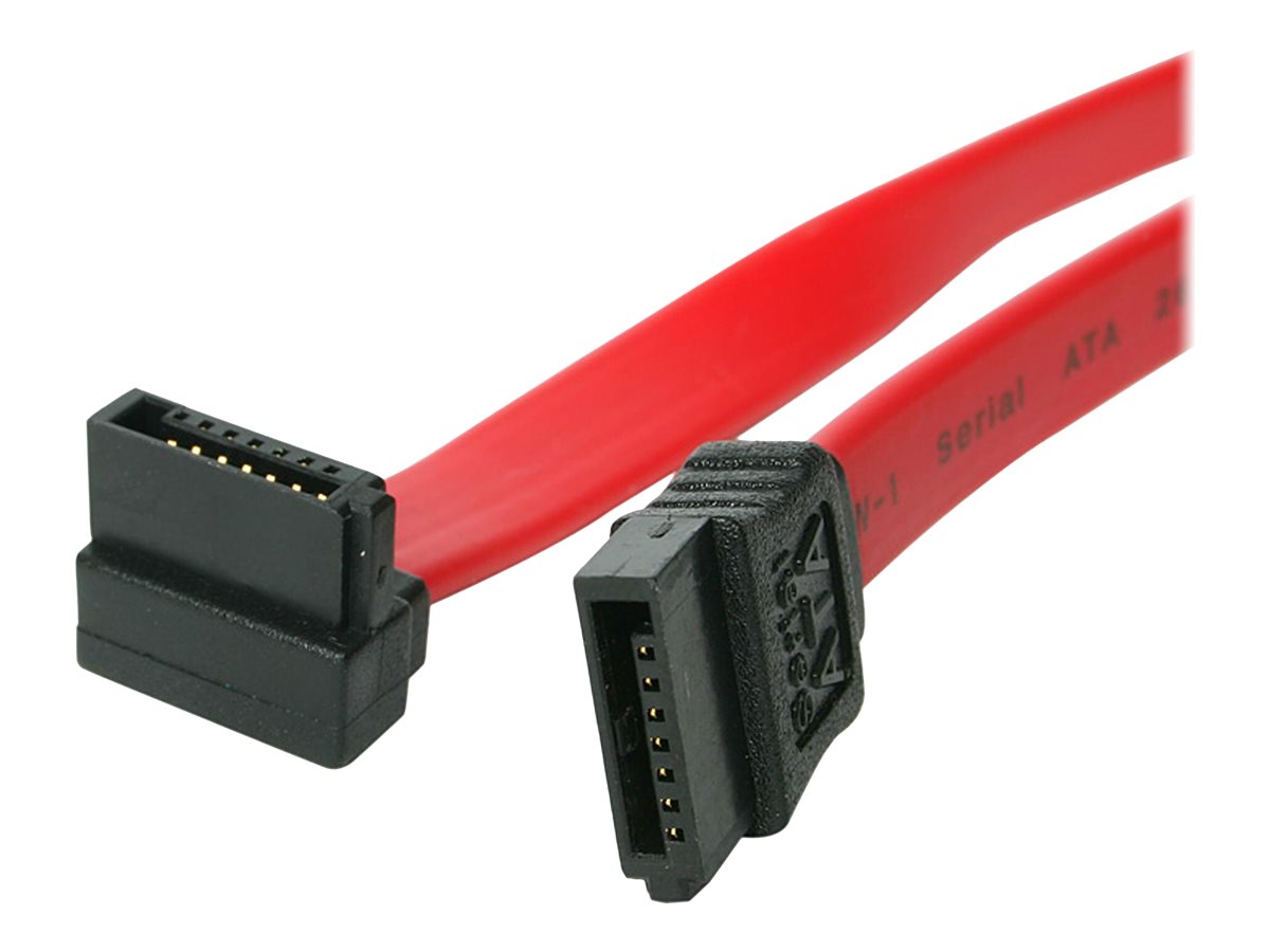StarTech.com 18in SATA to Right Angle SATA Serial ATA Cable - 18in SATA Cable - 18 SATA Cable - 18in angled SATA Cable - SATA cable - 45.7 cm