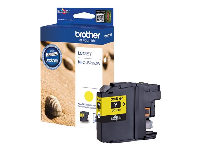 Brother LC12EY - XL Capacity - yellow - original - ink cartridge — image 1