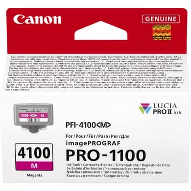 Canon PFI-4100 M - 80 ml - magenta - original - hanging box - ink tank - for imagePROGRAF PRO-1100 — view 3