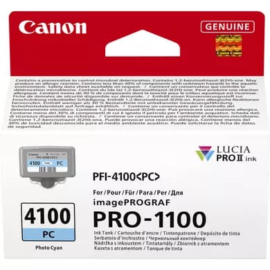 Canon PFI-4100 PC - 80 ml - photo cyan - original - hanging box - ink tank - for imagePROGRAF PRO-1100 — view 3