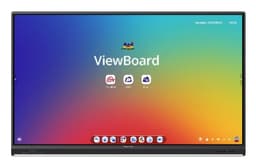ViewSonic ViewBoard IFP7553 - 75" Diagonal Class (74.5" viewable) - IFP53 Series LED-backlit LCD display - interactive - with touchscreen (multi touch) / 8-microphone array / optional slot-in PC capability - Android - 4K UHD (2160p) 3840 x 2160 - Direct LED