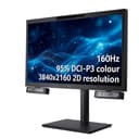Acer SpatialLabs View Pro 27 ASV27-2P - LCD monitor - 27" - 3840 x 2160 4K UHD (2160p) @ 160 Hz - AHVA - 400 cd/m� - 5 ms - HDMI, DisplayPort, USB-C - speakers thumbnail 7