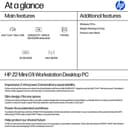 HP Workstation Z2 G1i - Mini 5U - 1 x Core Ultra 7 265 / up to 5.3 GHz - RAM 32 GB - SSD 1 TB - NVMe - RTX A400 - Gigabit Ethernet, IEEE 802.11ax (Wi-Fi 6), IEEE 802.11be (Wi-Fi 7), Bluetooth 5.4 - Win 11 Pro - monitor: none - keyboard: UK - black - Smart Buy - with HP 3 years Onsite Hardware Support for Low End Workstations thumbnail 3