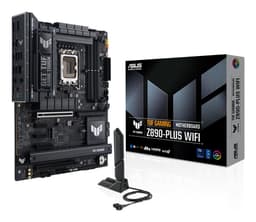 ASUS TUF GAMING Z890-PLUS WIFI - Motherboard - ATX - LGA1851 Socket - Z890 Chipset - USB4, USB-C 3.2 Gen 2x2, USB 3.2 Gen 2, USB 3.2 Gen 1 - Wi-Fi 7, Bluetooth, 2.5 Gigabit LAN - onboard graphics (CPU required) - HD Audio (8-channel)