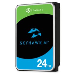 Seagate SkyHawk AI ST24000VE002 - Hard drive - 24 TB - internal - 3.5" - SATA 6Gb/s - buffer: 512 MB - with 3 years Seagate Rescue Data Recovery