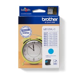 Brother LC125XLC - Super High Yield - cyan - original - ink cartridge - for Brother DCP-J4110, MFC-J4410, J4510, J4610, J4710, J6520, J6720, J6920