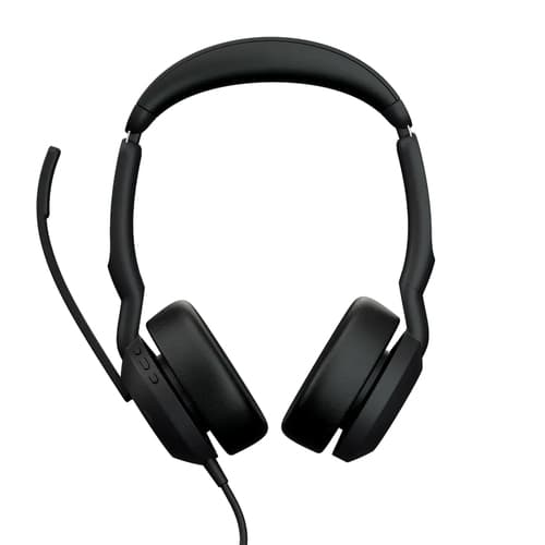 Jabra Evolve2 50 MS Stereo - Headset - on-ear - wireless, wired - active noise cancelling - USB-C, USB-A - Certified for Microsoft Teams
