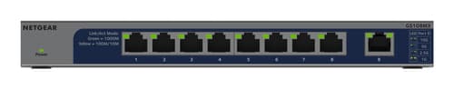 NETGEAR GS108MX - Switch - unmanaged - 8 x 10/100/1000 + 1 x 10Gb Ethernet - desktop, wall-mountable - for NETGEAR AGM731F, ProSafe AGM731F, AGM732F, AGM734, AXM761, AXM762, AXM764