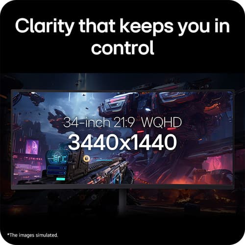 34" UWQHD 240Hz Gaming Monitor with Height Adjustable Stand — view 19