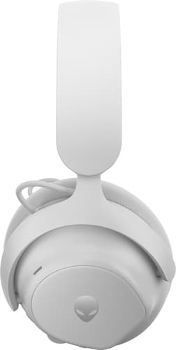 Alienware Pro Wireless Gaming Headset - Headset - full size - Bluetooth / 2.4 GHz radio frequency - wireless, wired - active noise cancelling - USB - lunar light — view 7