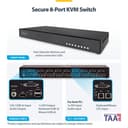 StarTech.com - KVM switch - secure - 8 x KVM port(s) - 1 local user - desktop - TAA Compliant thumbnail 4