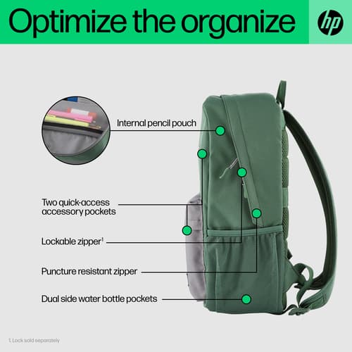 HP CAMPUS GREEN BACKPACK — view 4