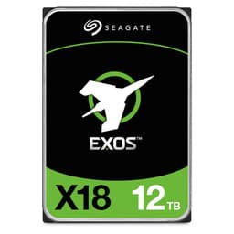 Seagate Exos X18 ST12000NM000J - Hard drive - 12 TB - internal - SATA 6Gb/s - 7200 rpm - buffer: 256 MB