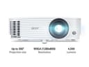 Acer P1357Wi - DLP projector - portable - 3D - WXGA (1280 x 800) - 16:10 thumbnail 4