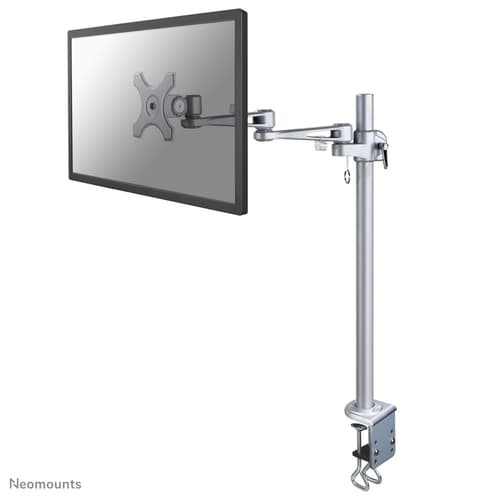 Neomounts FPMA-D935POLE70 - Mounting kit - full-motion - for LCD display - silver - screen size: 10"-30" - clamp mountable, desk-mountable