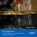 Tapo C410 V1 - Network surveillance camera - indoor, outdoor - weatherproof - colour (Day&Night) - 3 MP - 2304 x 1296 - 2K - fixed focal - audio - wireless - Wi-Fi - 2.4GHz radio - H.264