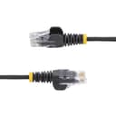 StarTech.com - Patch cable - RJ-45 (M) to RJ-45 (M) - 3.6 mm - UTP - CAT 5/5e/6 - IEEE 802.3bt - halogen-free, snagless, straight - black thumbnail 3