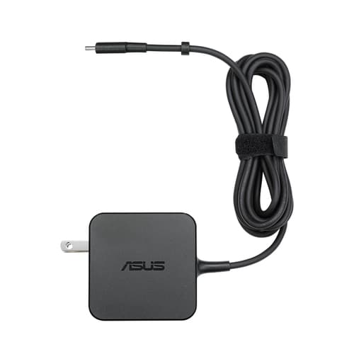 ASUS AC65-00 - Power adapter - USB-C - AC 100-240 V - 65 Watt - Europe - black — view 1