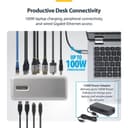 StarTech.com - Docking station - for laptop - USB-C 3.2 Gen 2 - 2 x DP, HDMI - 1GbE thumbnail 4