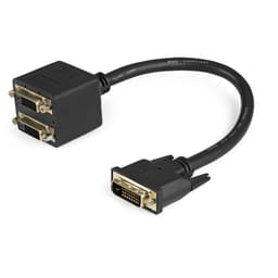 StarTech.com 1 ft DVI-D to 2x DVI-D Digital Video Splitter Cable - M/F (DVISPL1DD) - Video splitter - dual link - DVI-D female to DVI-D male - 30.5 cm - shielded - black - for P/N: DVIDDMM1, DVIDDMM10M, DVIDDMM25, DVIDDMM2M, DVIDDMM3M, DVIDDMM5M