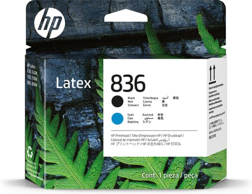 HP 836 - Black, cyan - original - Latex - printhead - for Latex 630 W, 630 W Print and Cut Plus Solution, 700, 700 W, 800, 800 W
