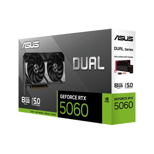 ASUS Dual GeForce RTX 5060 8GB - Graphics card - GeForce RTX 5060 - 8 GB GDDR7 - PCI Express 5.0 - 3 x DisplayPort, HDMI — view 10