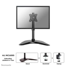 Neomounts NM-D335 - Stand - full-motion - for LCD display - black - screen size: 10"-30" - desktop stand, clamp mountable, grommet, desk-mountable
